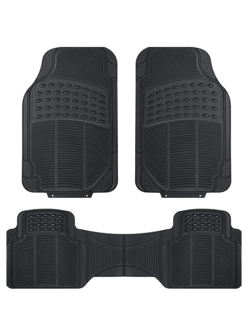 Kit 3 Piezas Alfombra Piso de Goma Antideslizantes para Auto Universal
