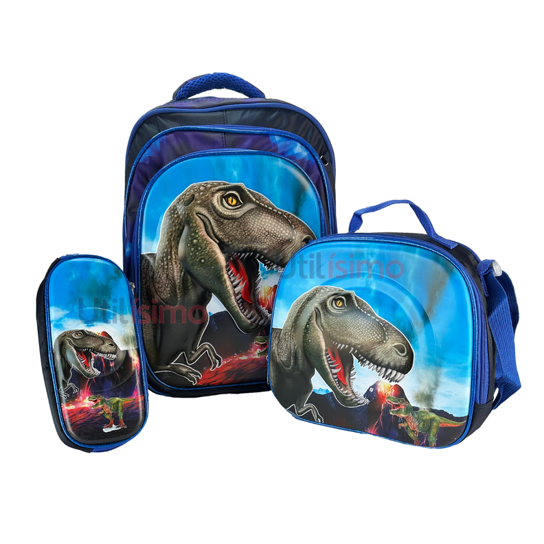Mochila Infantil Incluye Estuche Y Lonchera 40X30X18cm Surtido Niño-2