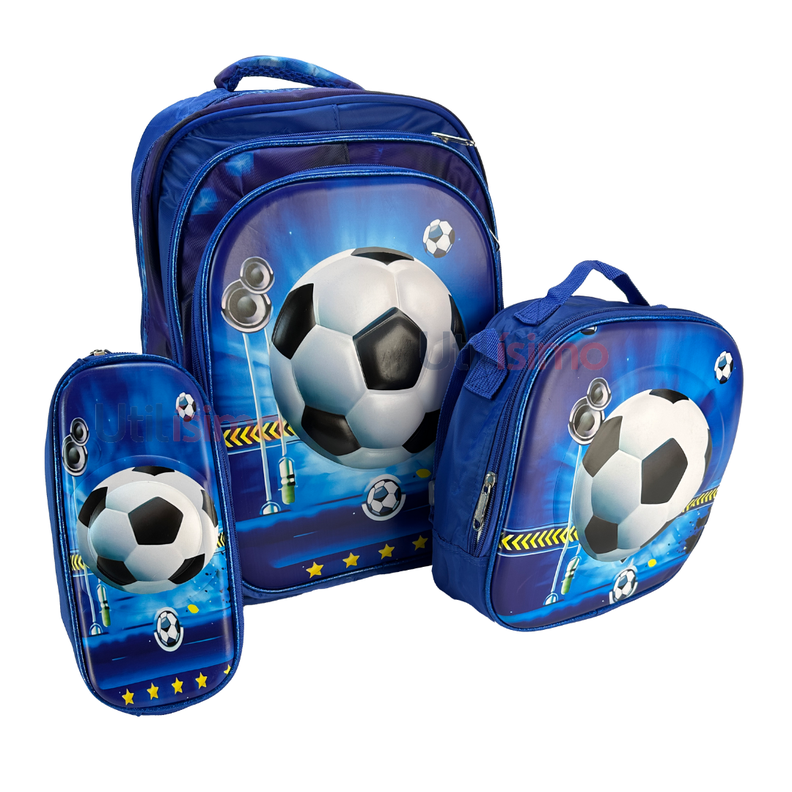 Mochila Infantil Incluye Estuche Y Lonchera 40X30X18cm Surtido Niño-4