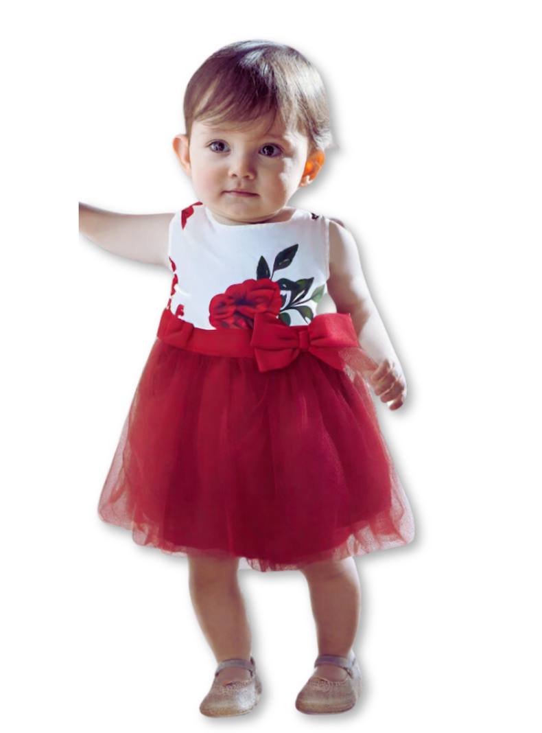 Vestido Floreado Sin mangas Bebé Niña 6 a 36 meses-0