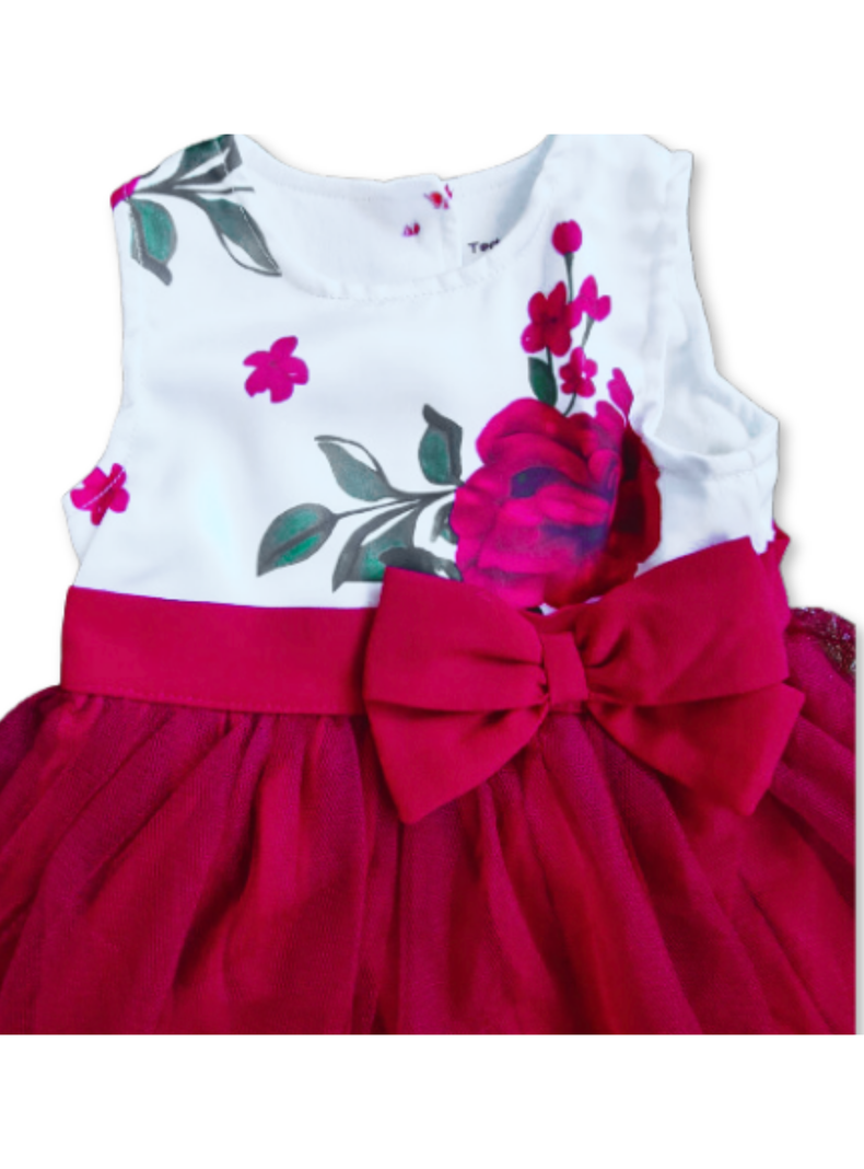 Vestido Floreado Sin mangas Bebé Niña 6 a 36 meses-1