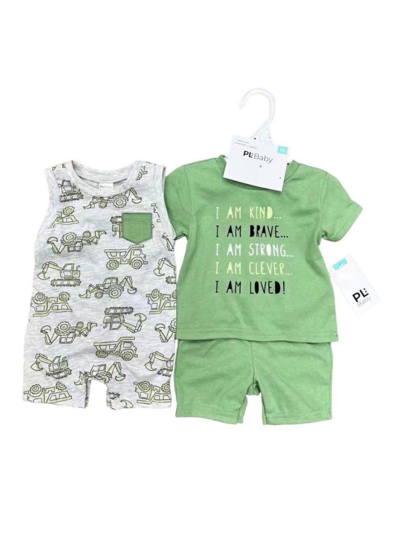 Set De Conjunto Y Enterito para bebés niños Jump Kids 0 a 24 Meses-4