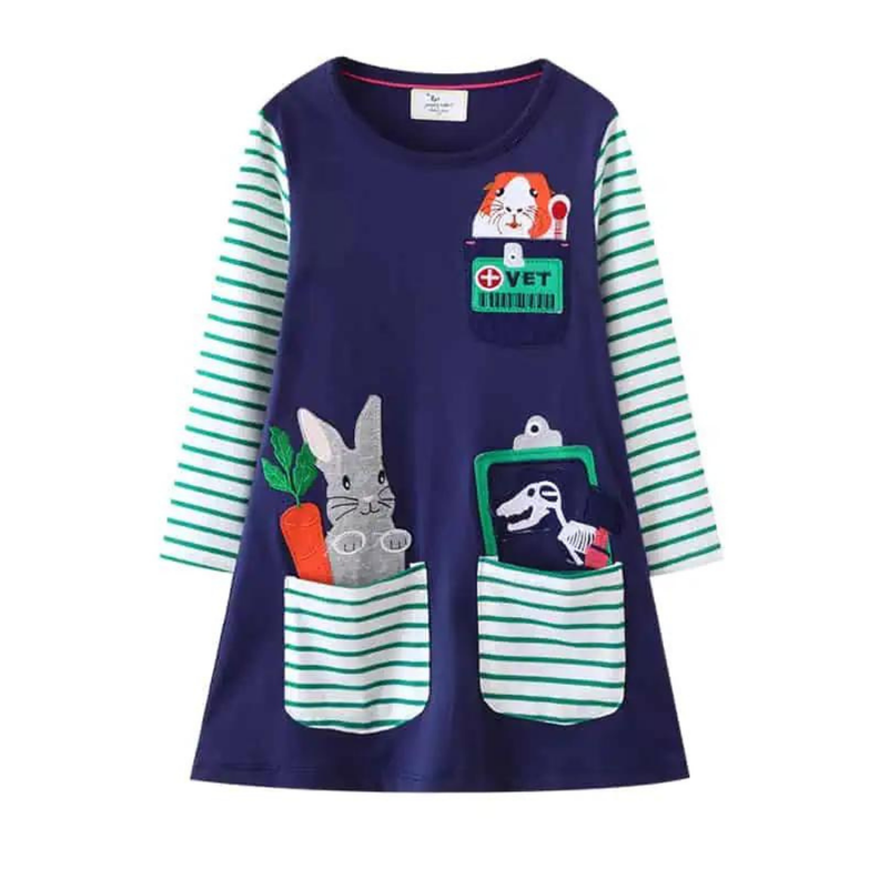 Vestido Manga Larga Jump Kids-0