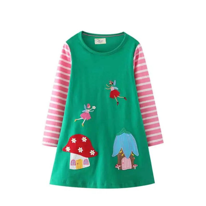 Vestido Manga Larga Jump Kids-0