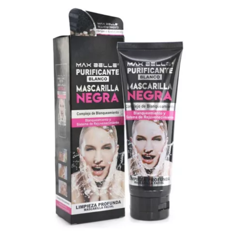 Mascarilla Facial Negra Purificante Max Belle 130ml-1
