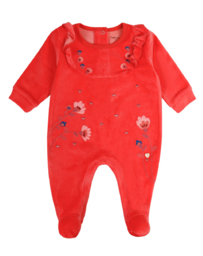 Enterito Bebe Niña Pijama Tedmimak Plush Rosa-0