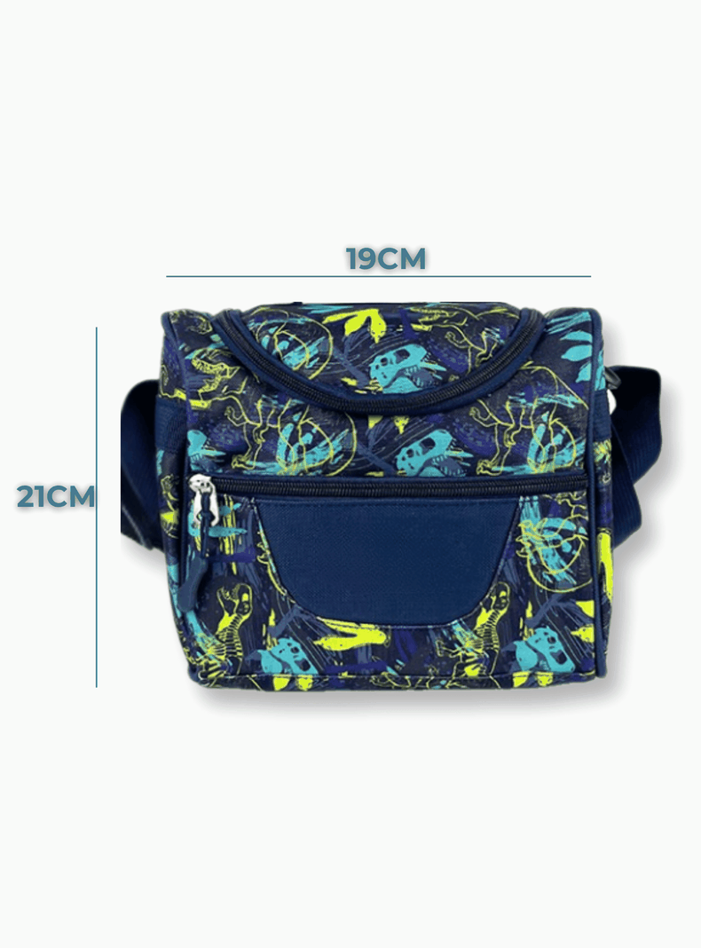 Mochila Con Lonchera Y Estuche 45CM Estampado Niño Dinosaur tracks-2