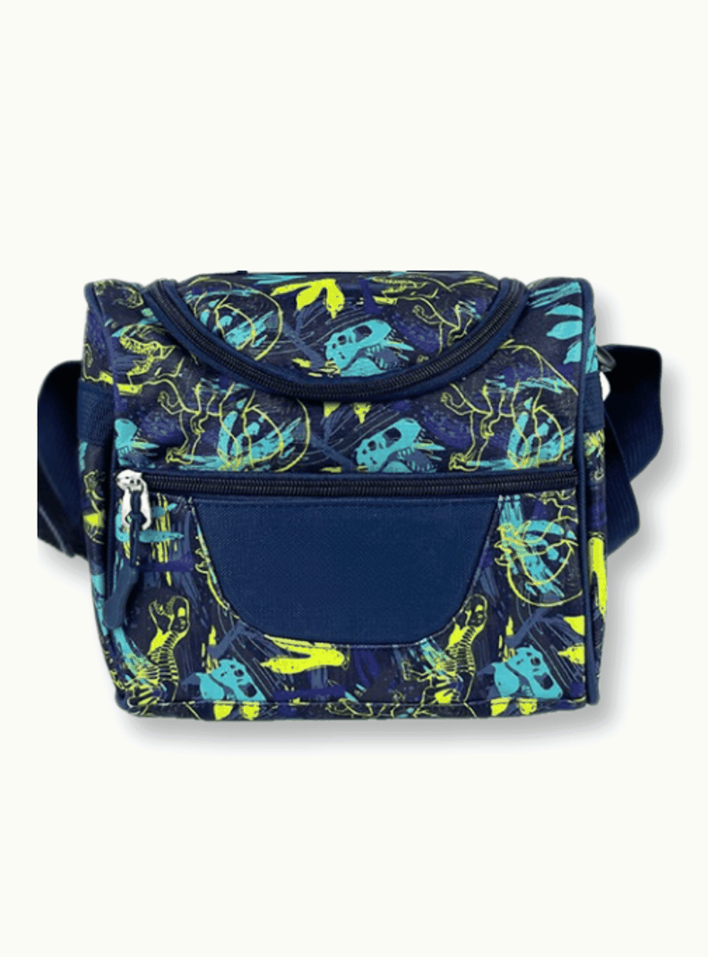 Mochila Con Lonchera Y Estuche 45CM Estampado Niño Dinosaur tracks-4