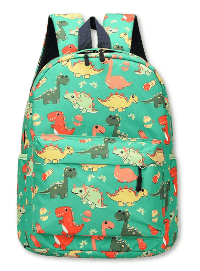 Mochila Infantil 2 a 4 años Jardín Escuela 33cm Niño Niña Green Dinosaur -0