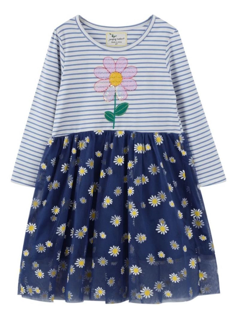 Vestido Manga Larga Tul Niña-0