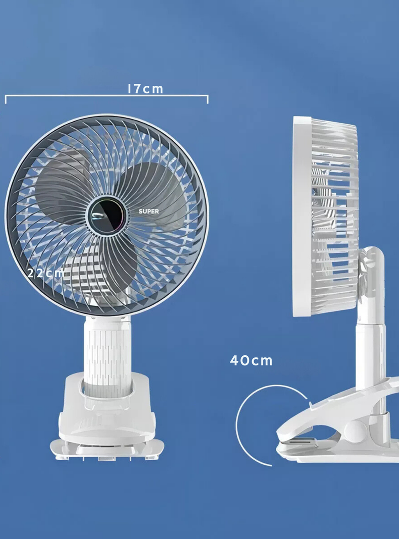 Ventilador De Escritorio Portátil Recargable 4 Modos De Uso USB-2