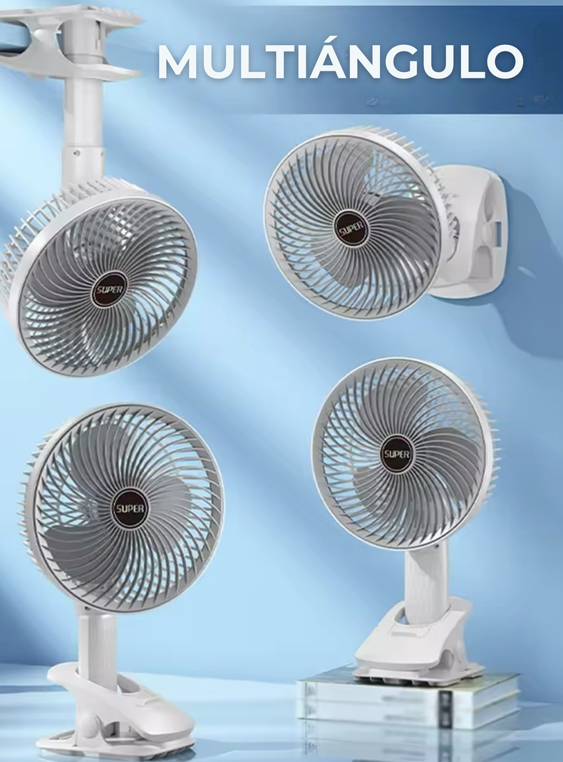 Ventilador De Escritorio Portátil Recargable 4 Modos De Uso USB-7