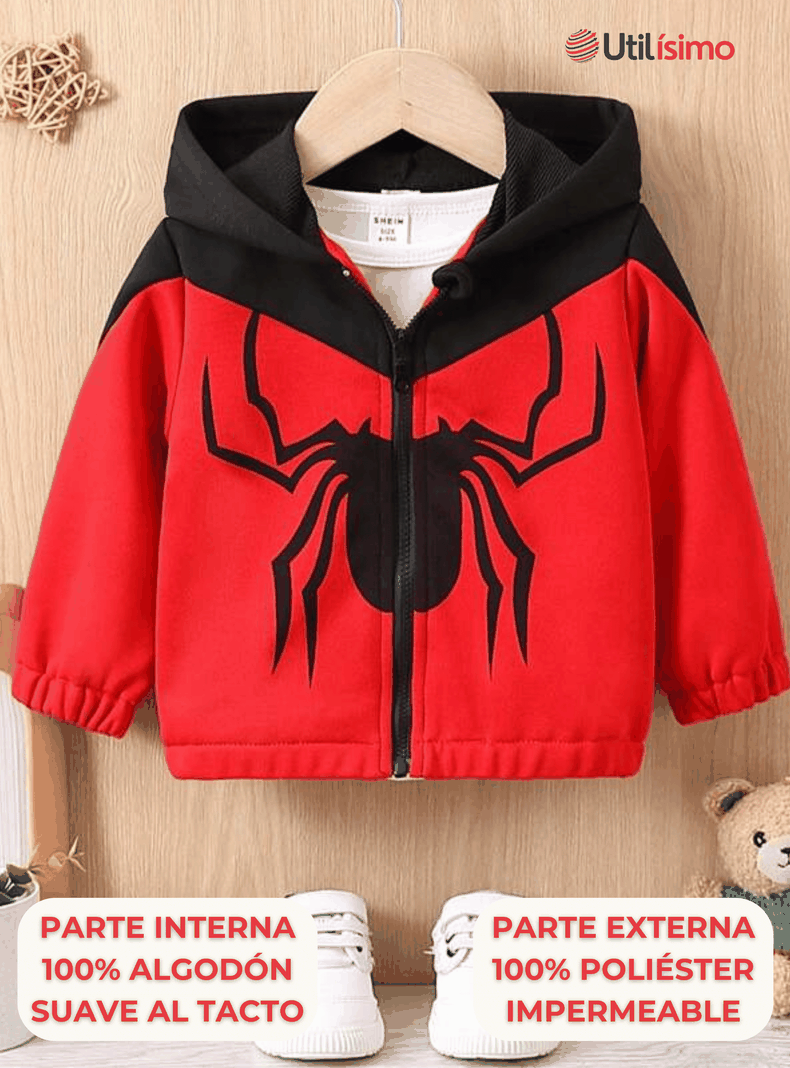 Cortaviento Impermeable Chaqueta Estampado Niño Y Bebé Jump Kids Spider-Man-1