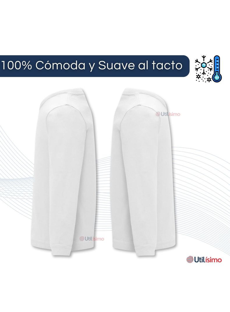 Camiseta Polar Primera Capa Polera Invierno Niño-4