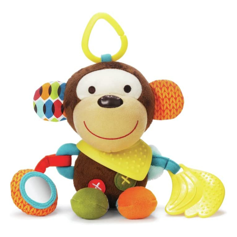 Sonajero Mordedor Mono Peluche Sensorial-0