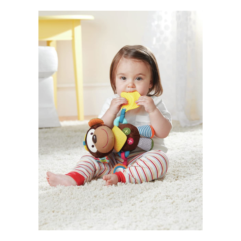 Sonajero Mordedor Mono Peluche Sensorial-1