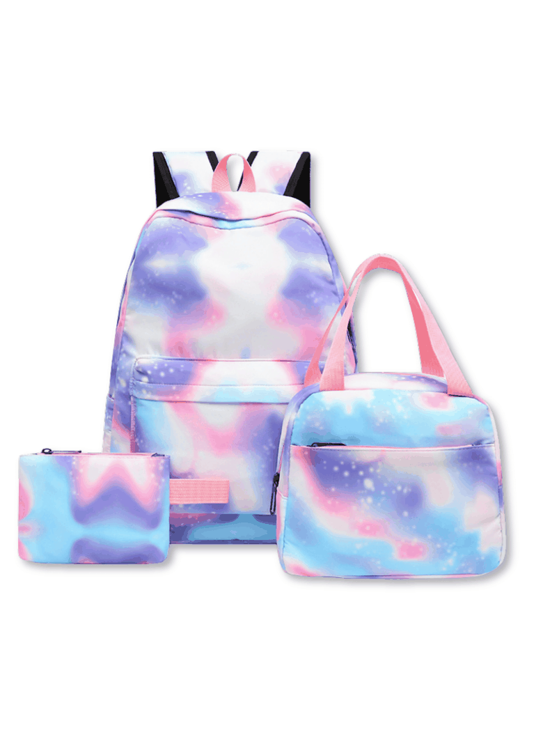 Pack Mochila Lonchera Estuche 43cm Juvenil y Escolar Gradient Print-0