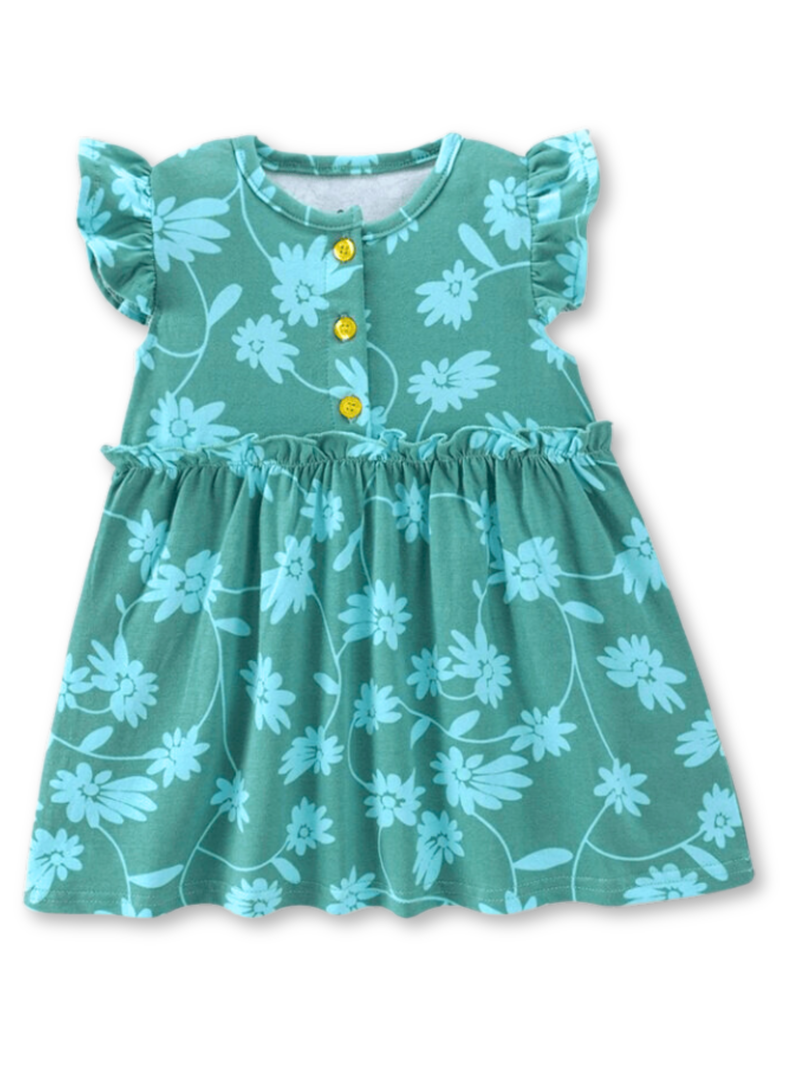 Vestido Sin Mangas Estampado Bebé Niña 9 a 36 Meses Wild Flowers-0