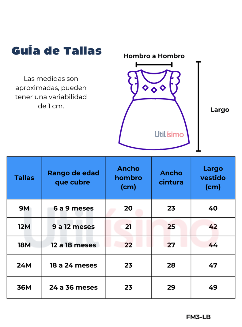Vestido Sin Mangas Estampado Bebé Niña 9 a 36 Meses Wild Flowers-1