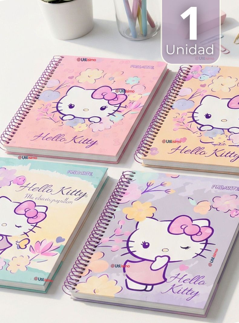Cuaderno Universitario Hello Kitty de 150 Hojas Tapa Gruesa Proarte Diseno Surtido