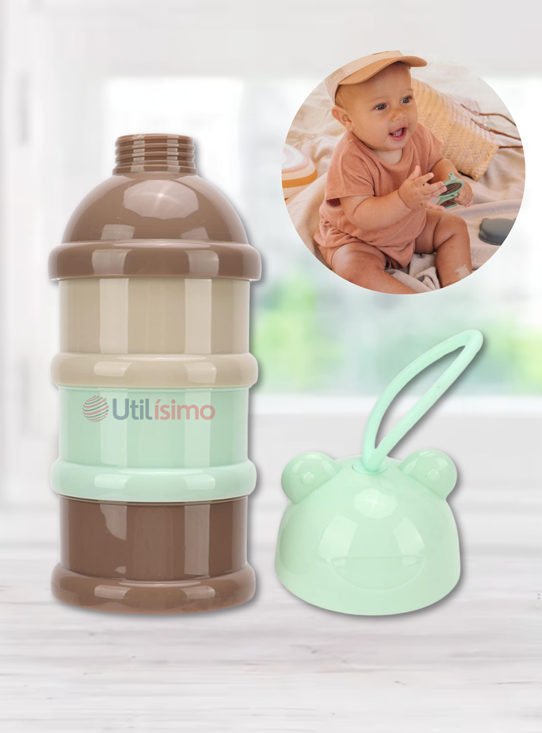 Dispensador De Alimentos Portátil Multicapa Libre de BPA Bebés Niño-0