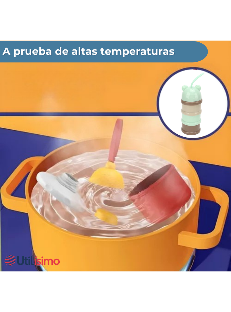 Dispensador De Alimentos Portátil Multicapa Libre de BPA Bebés Niño-6