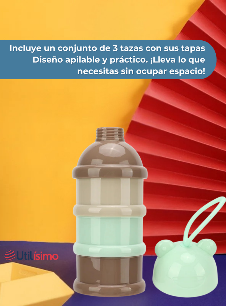 Dispensador De Alimentos Portátil Multicapa Libre de BPA Bebés Niño-7