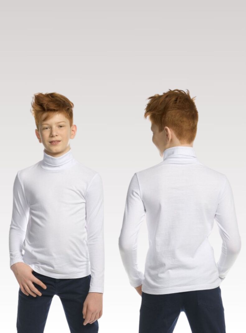 Camiseta Polera Beatle Polar Niño Primera Capa Surtido Cuello Alto-3