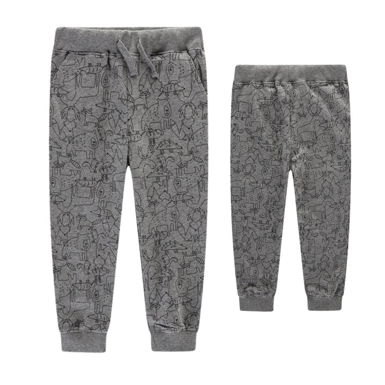 Pantalon Buzo Niño 100% Algodón Animales Jump Kids-0