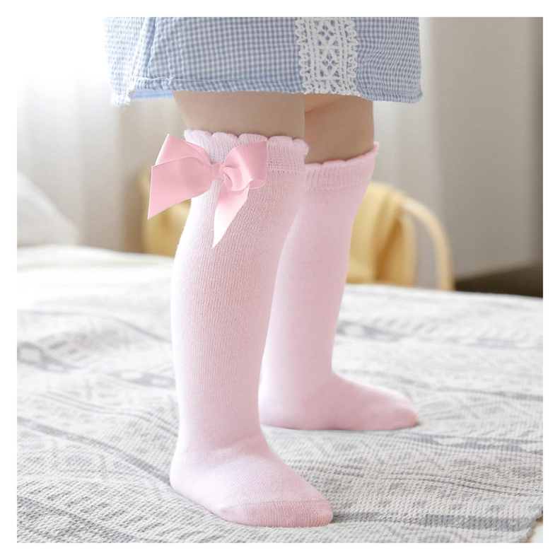 Pack 3 Calcetines Rosa Con Lazo Niña Jump Kids 100% Algodón-6
