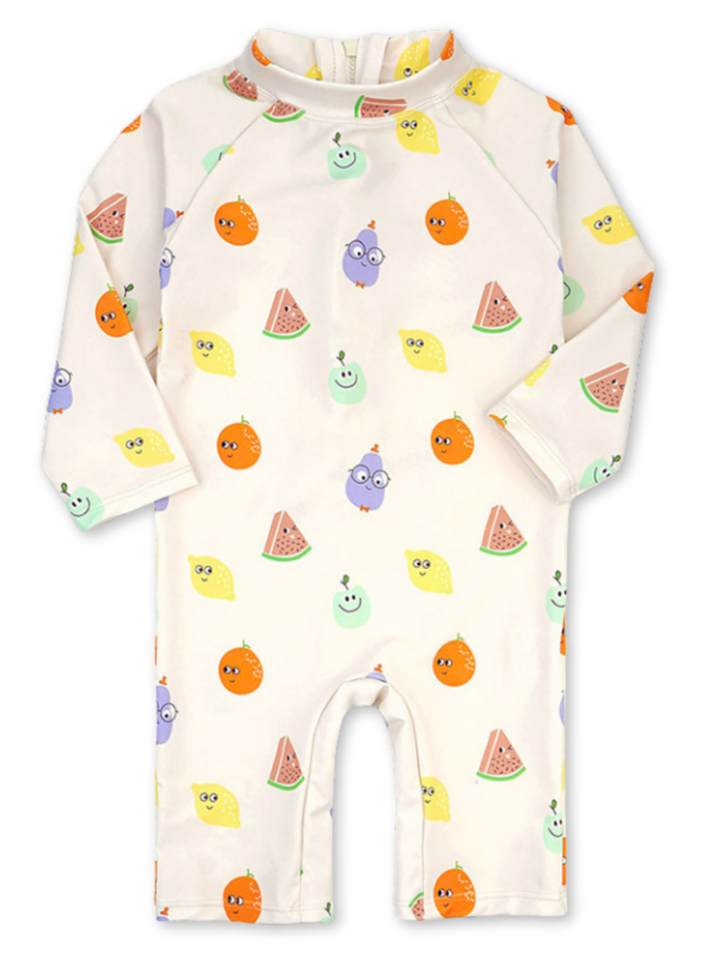 Traje de Baño Enterito Manga Larga Niño Jump Kids Frutas-0