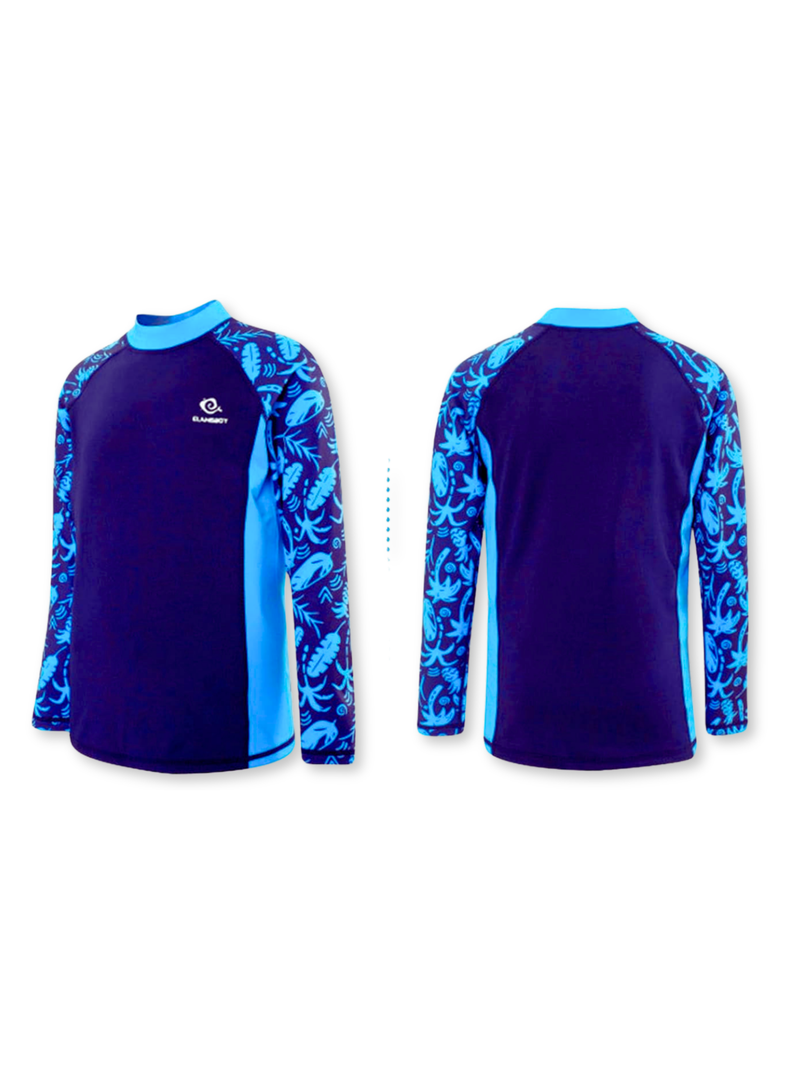 TRAJE DE BAÑO 2 PIEZAS MANGA LARGA NIÑO JUMP KIDS AZUL OSCURO -4
