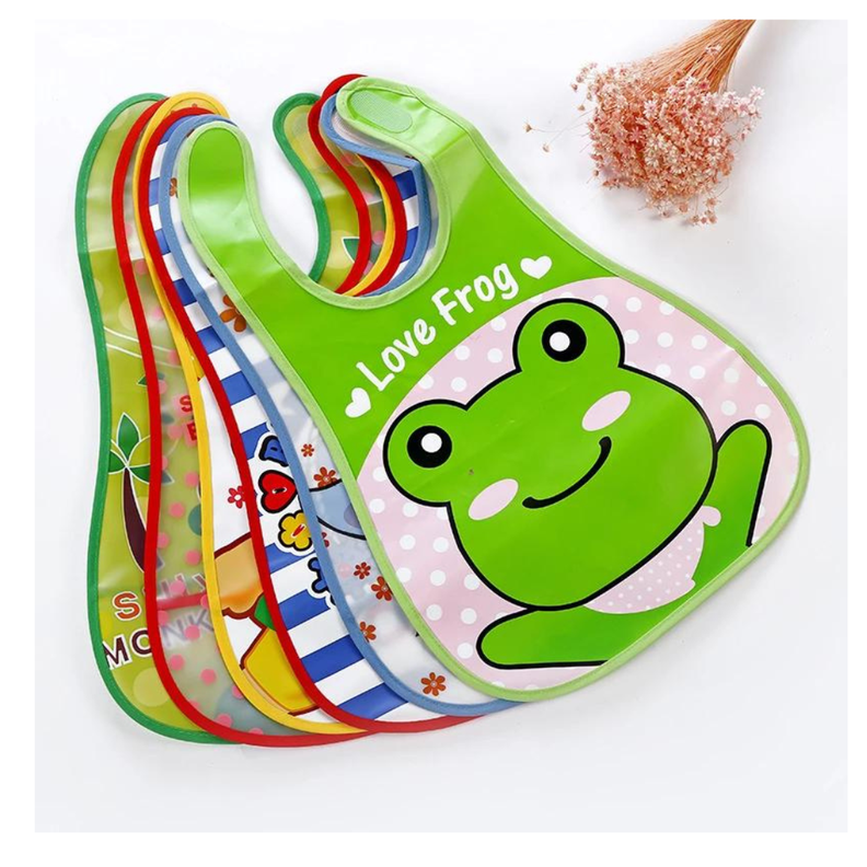 Pack 6 Baberos Plásticos Regulables Para Bebés Jump Kids-3