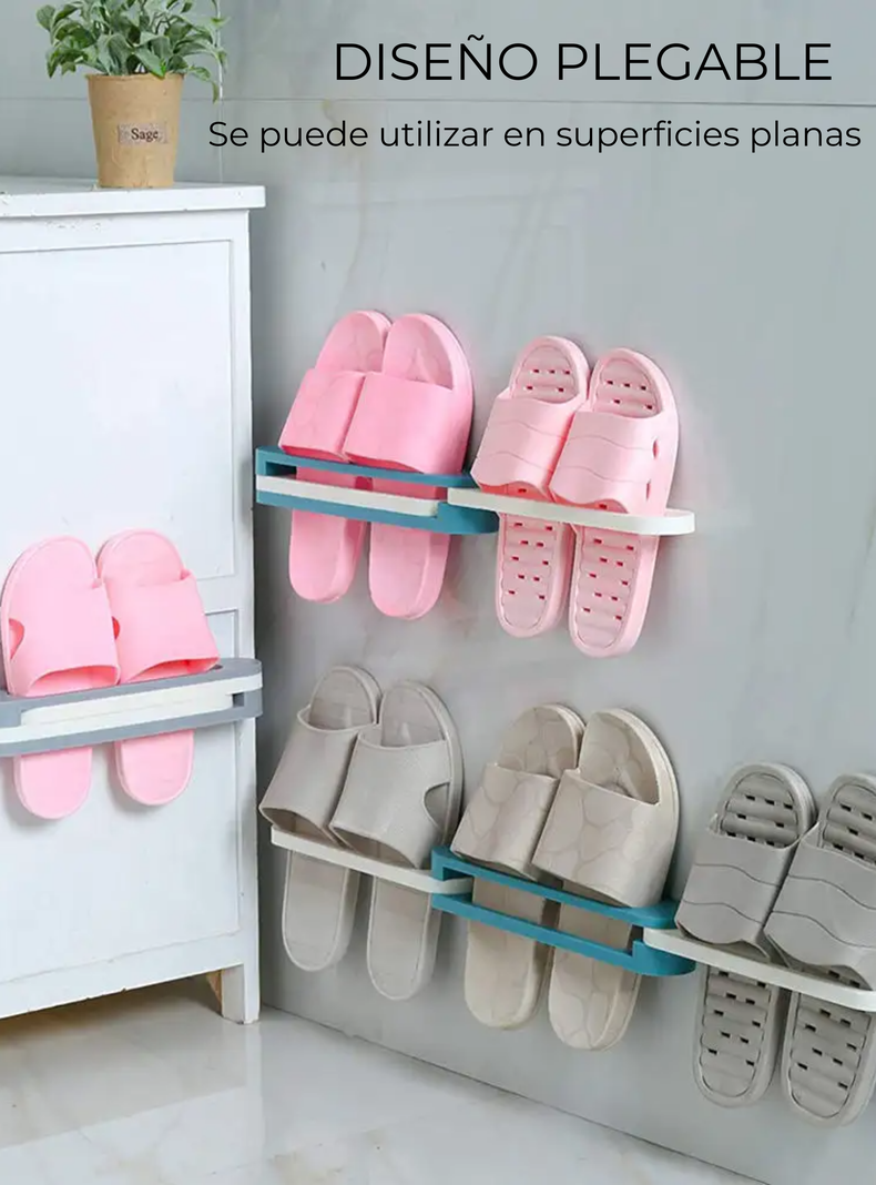 Organizador De Pared Plegable Zapatos O Toallero 3 En 1-3