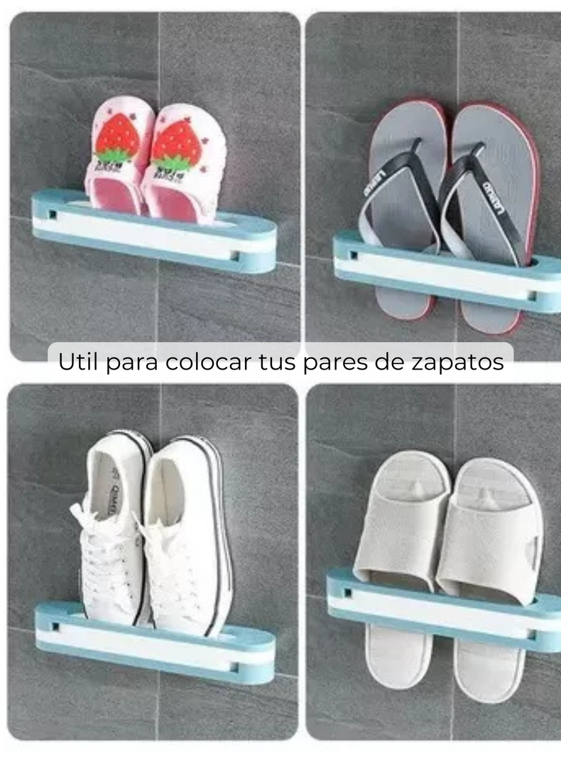 Organizador De Pared Plegable Zapatos O Toallero 3 En 1-5