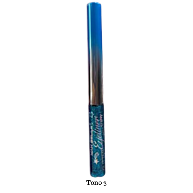 Delineador Liquido Glitter Max Belle T03-0