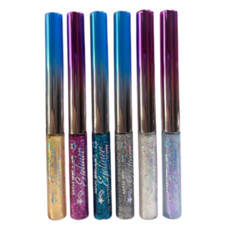 Delineador Liquido Glitter Max Belle T03-1