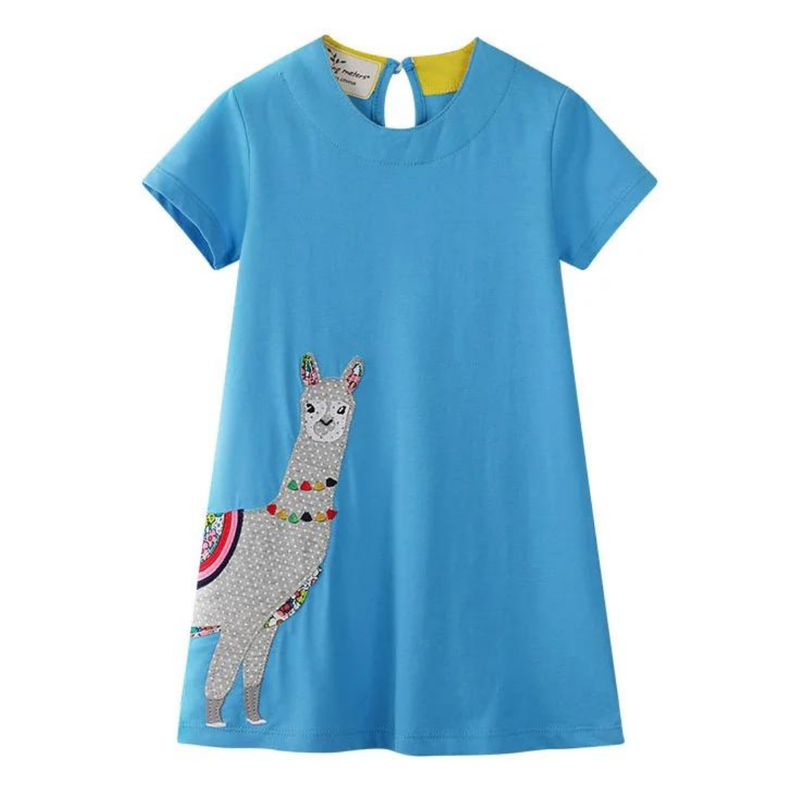 Vestido Manga Corta Niña Llama Jump Kids-0