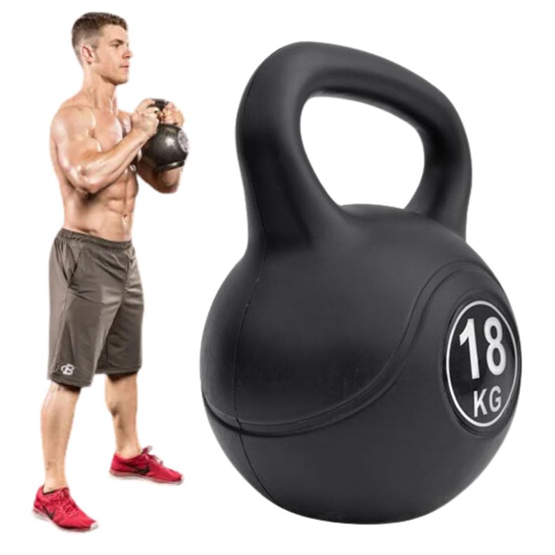 Pesa Rusa 18 Kg Kettlebell Mancuerna Entrenamiento Fitness-0