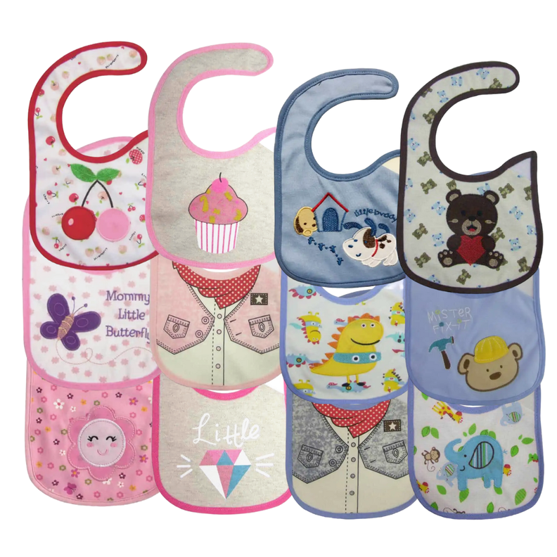 Pack 6 Baberos Impermeables Regulables Para Bebés Jump Kids-3