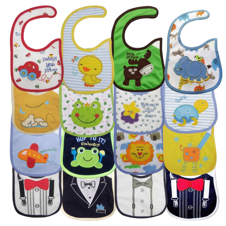 Pack 6 Baberos Impermeables Regulables Para Bebés Jump Kids-1