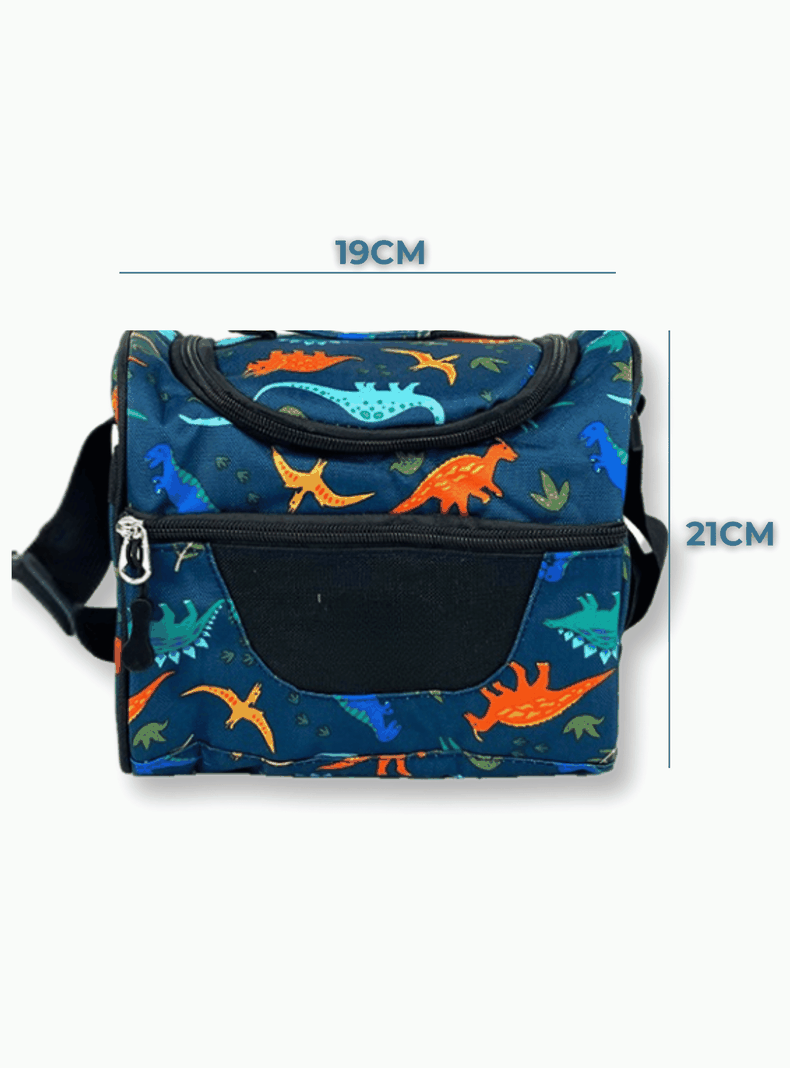  Mochila Con Lonchera Y Estuche 45CM Estampado Full Color Niño Dinosaurs-2