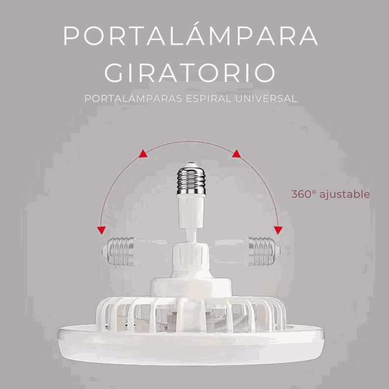 Lampara Ventilador Luz Blanca LED 30w con Control Remoto-7