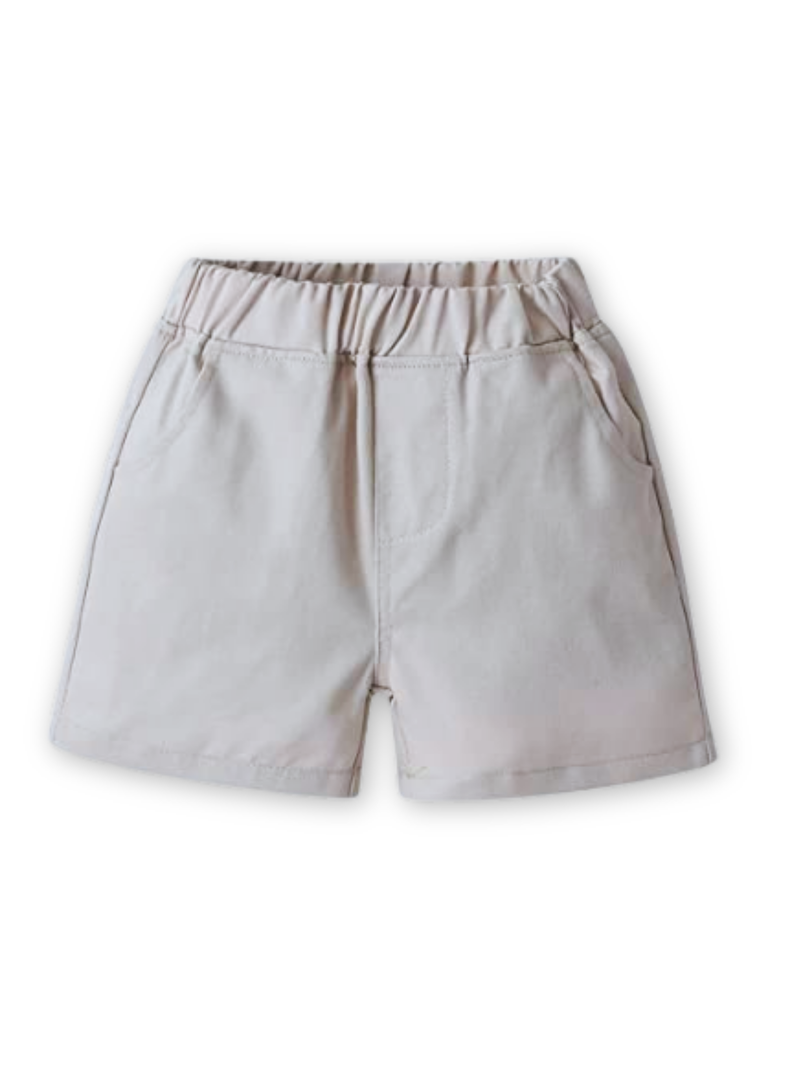 Conjunto de Vestir Hawaiano Manga Corta Niño 1 a 5 Años Beige hawaiano-3