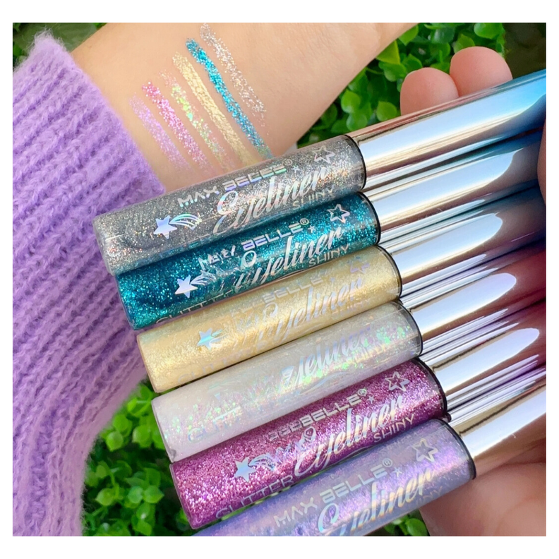 Delineador Liquido Glitter Max Belle T02-2