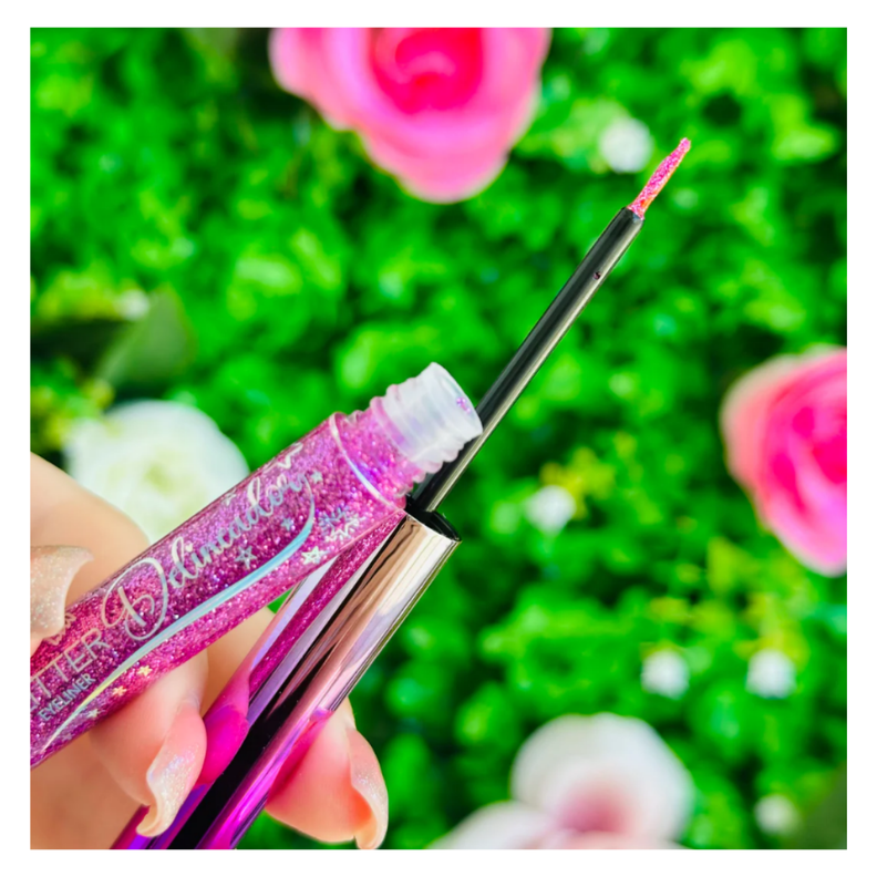Delineador Liquido Glitter Max Belle T02-3