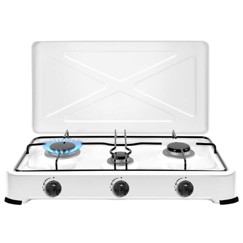 Cocinilla Encimera a Gas 3 Platos Portatil Cusimax Regular-0