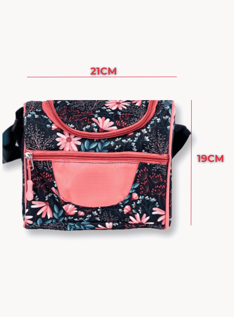 Mochila Con Lonchera Y Estuche 45CM Estampado Variados Niña Flowers-2