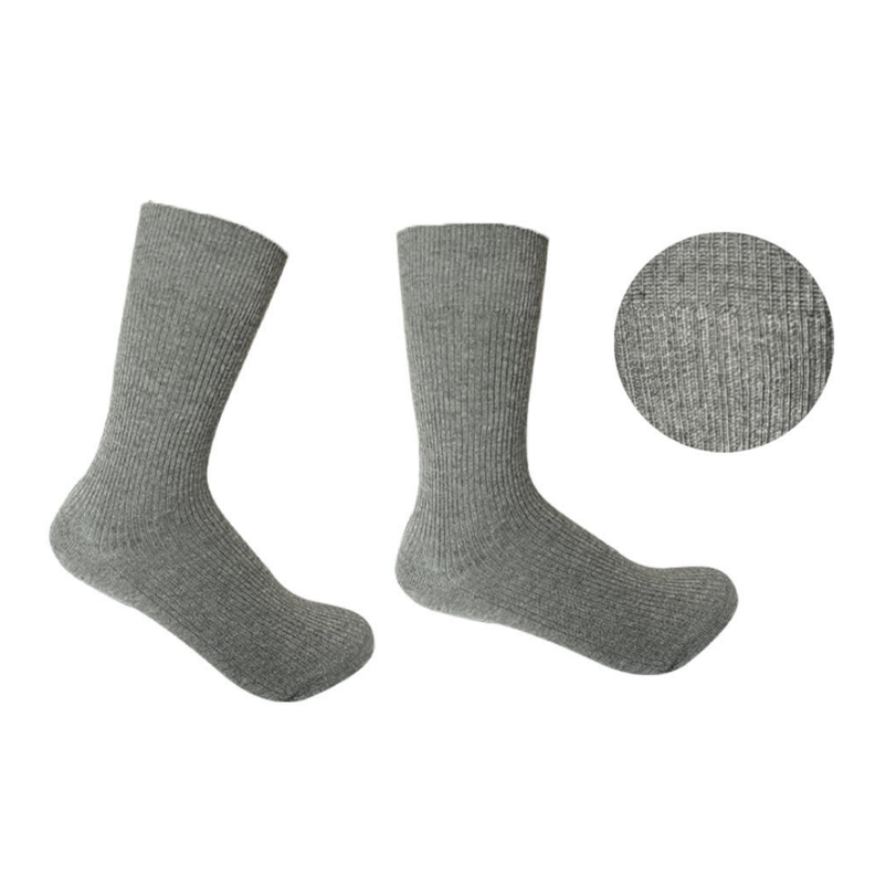 Pack 5 Calcetines Escolar Corto Gris Algodón OMAS-2