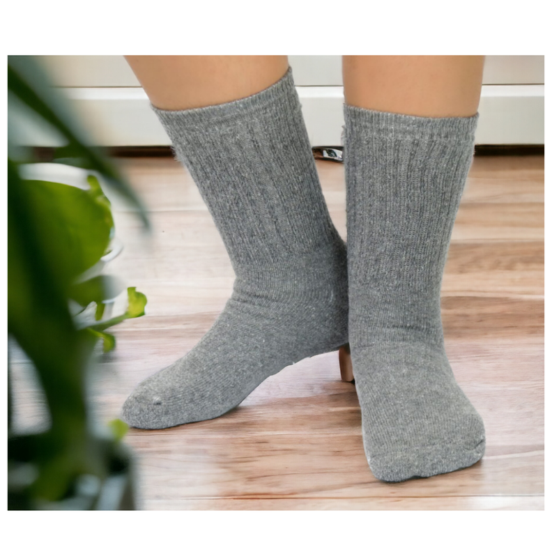 Pack 5 Calcetines Escolar Corto Gris Algodón OMAS-4